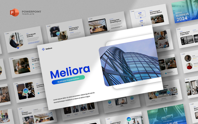 Meliora - PowerPoint-sjabloon voor bedrijven