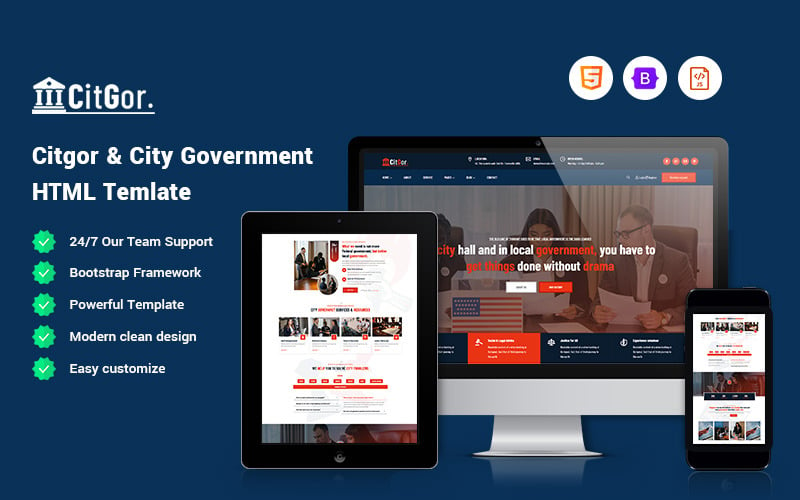 Citgor -市政府网站模板