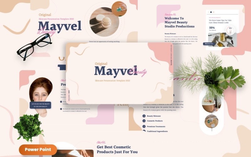 Mayvel - Modelli Powerpoint per la cura della pelle