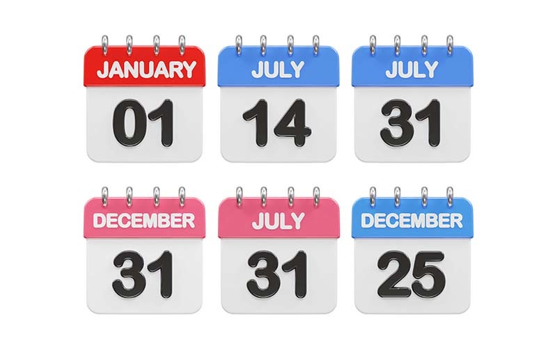 Calendar icon 3d rendering vector illustration