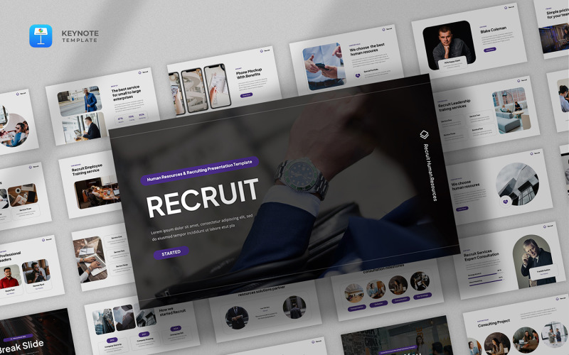 Reclutar - Plantilla de Keynote de Recursos Humanos
