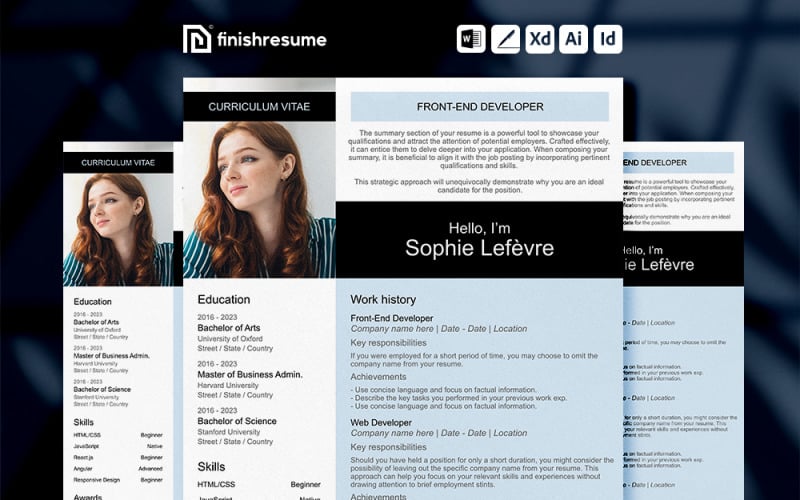 Front-End Developer Resume Template | Finish Resume