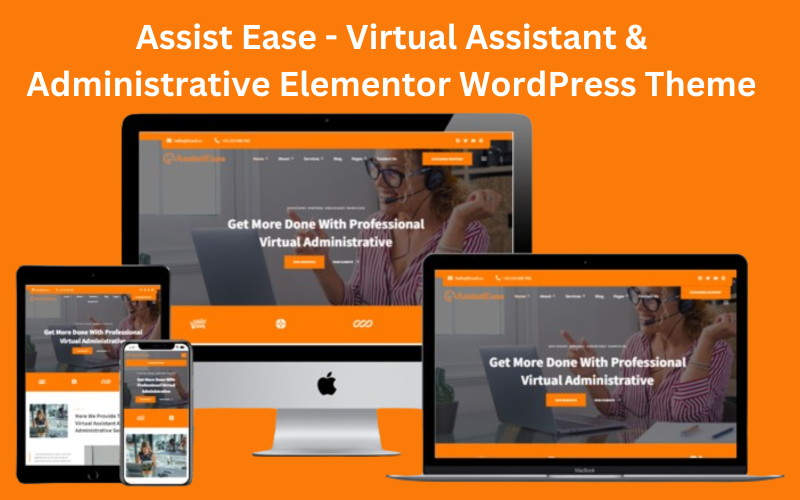 Assist Ease – Virtuální asistent a administrativní Elementor téma WordPress