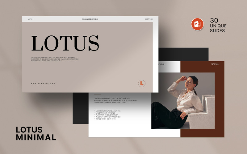 Lotus Minimal PowerPoint Presentation