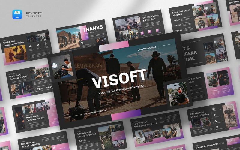 Visoft - Keynote-sjabloon voor video en film