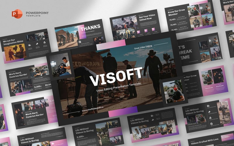 Visoft -视频和电影PowerPoint模板