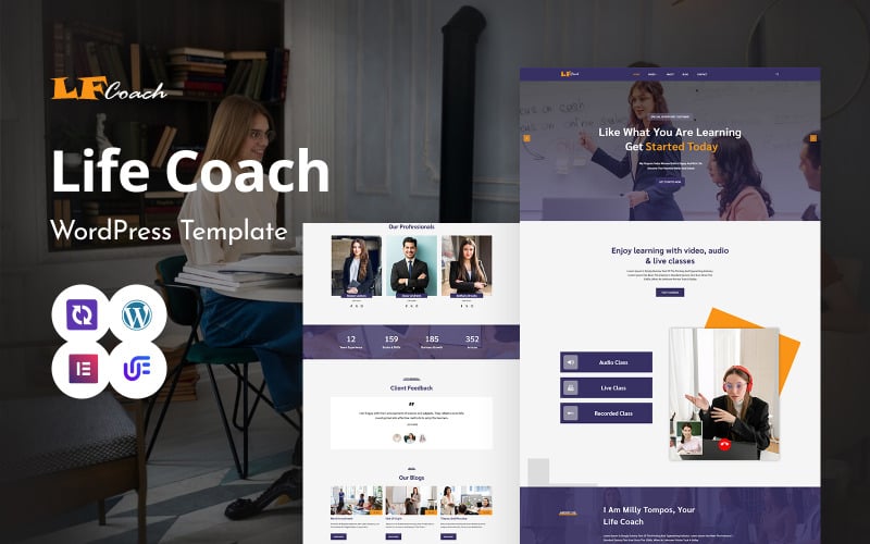 LCoach — WordPress Elementor тема для коучинга по жизни