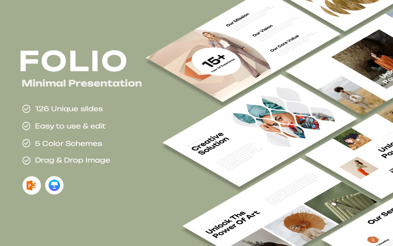 Folio – minimální šablona Powerpoint