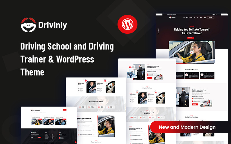 Drivinly – Körbilskola och Körtränare WordPress-tema