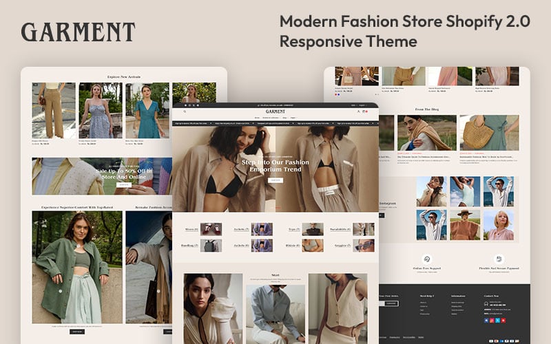 Odzież — uniwersalny responsywny motyw Premium Fashion & Clothing Shopify 2.0