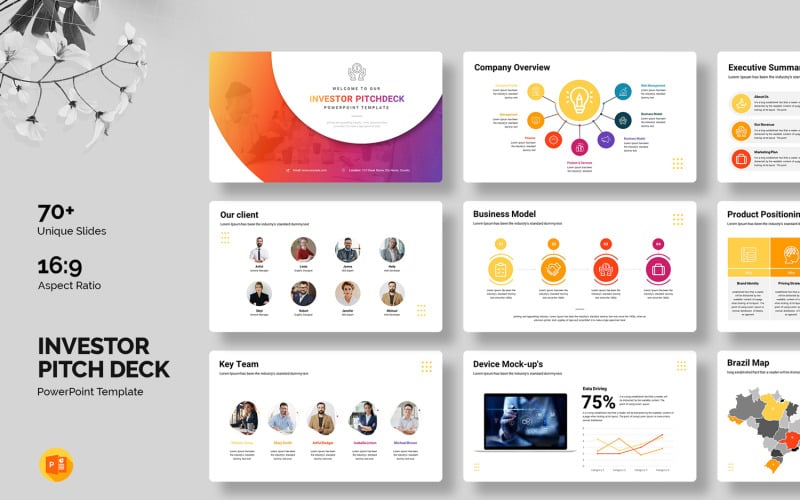 Pitchdeck voor investeerders PowerPoint