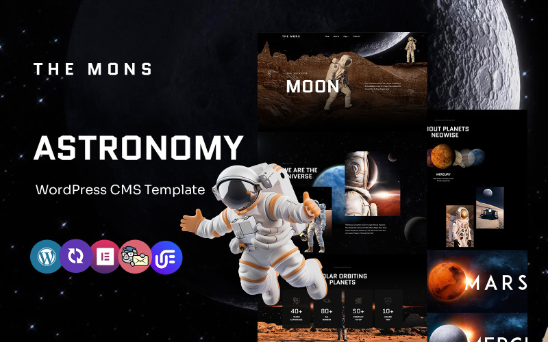 The mons - Astronomia Uniwersalny motyw WordPress Elementor