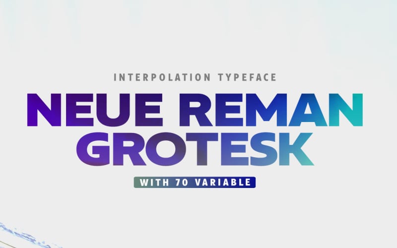 Famiglia serif Neue Reman Grotesk