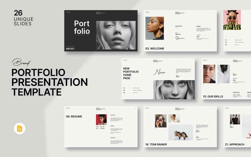 New Portfolio Google Slide Template