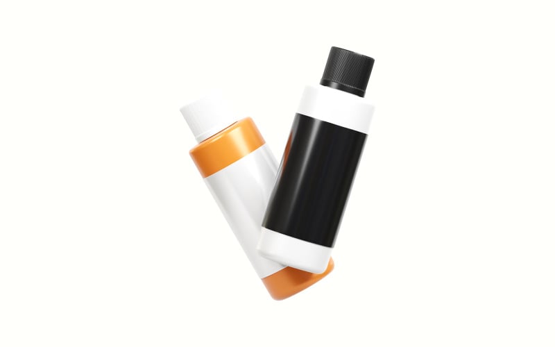 Cosmetic Oil bottle 3D model