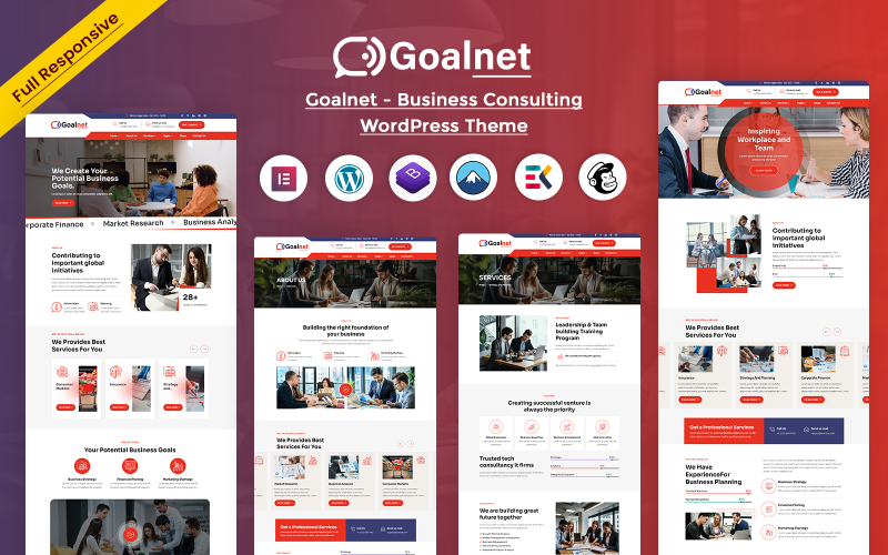 Goalnet - Business Consulting WordPress-tema