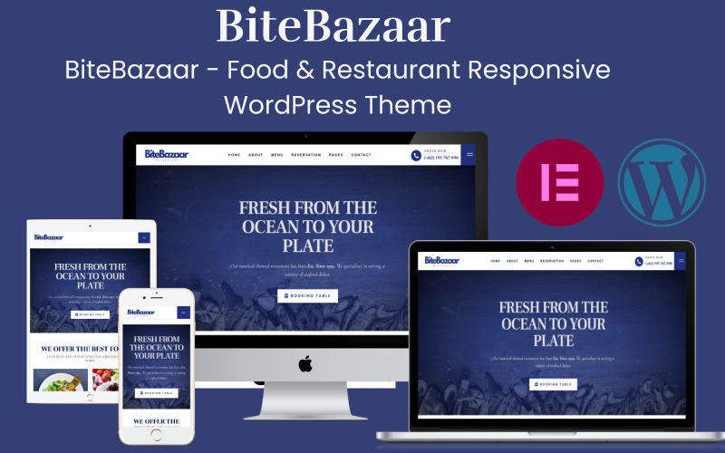 BiteBazaar — адаптивная WordPress тема для еды и ресторанов