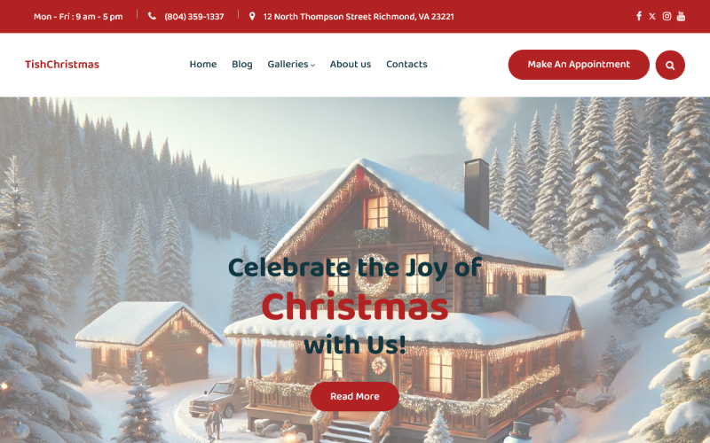 TishChristmas - Tema WordPress natalizio