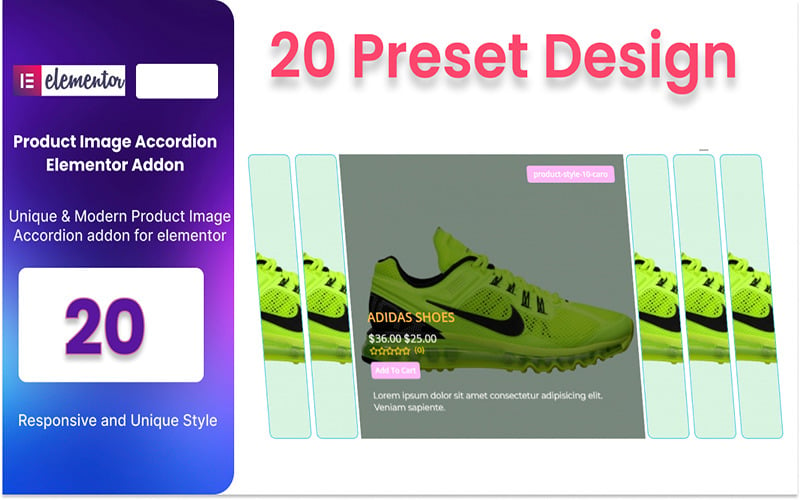 WooCommerce Product Image Accordion WordPress Plugin For Elementor