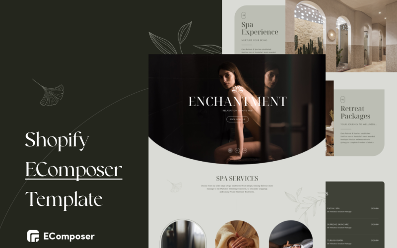 Kostenlose EComposer Spa Landing Page