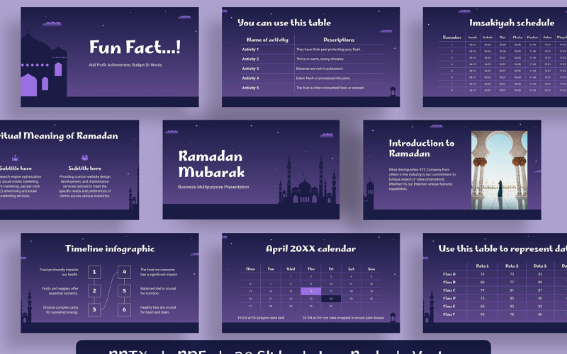 Ramadan Mubarak multifunctionele Google-dia's