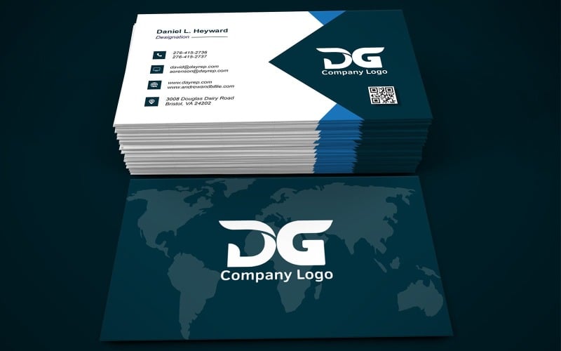 Visiting Card | Business Card | E-Card | Editable Template - 265