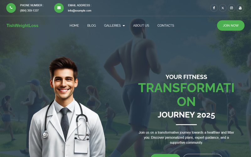 TishWeightLoss - WordPress-Theme zur Gewichtsabnahme