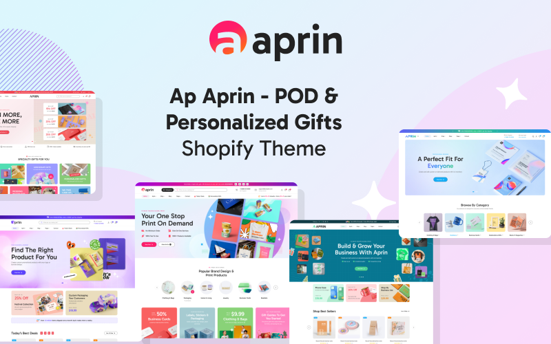 Ap Aprin - Tema Shopify para POD y regalos personalizados