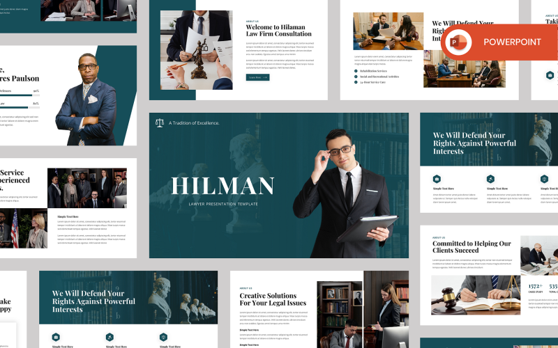 Hilman - Advocaat PowerPoint-sjabloon