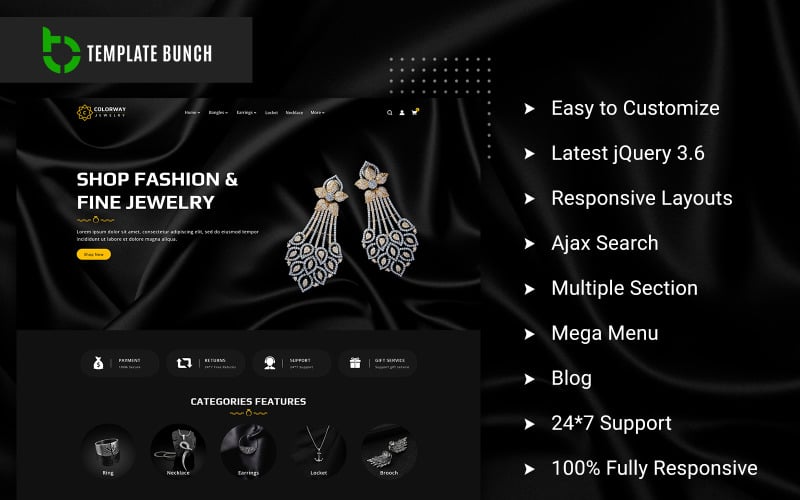 Colorway Jewelry - Responsive Shopify Theme for eCommerce