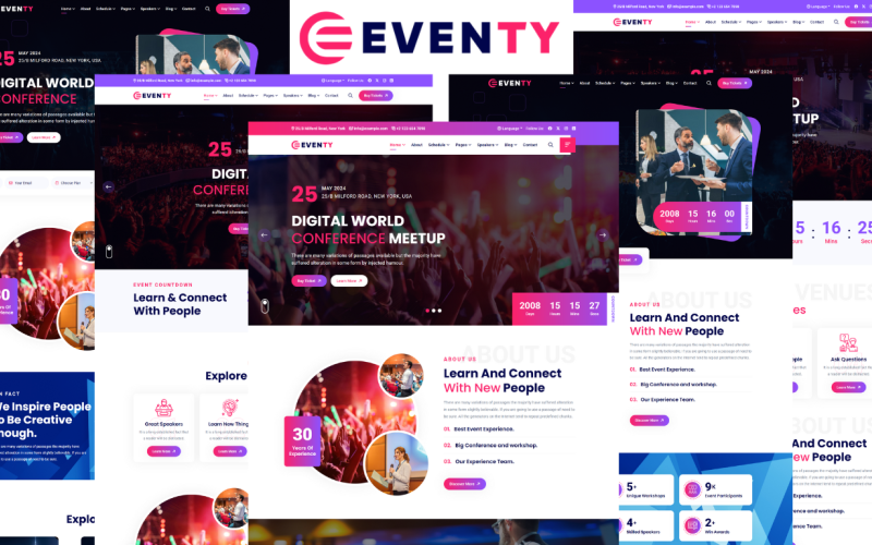 Eventy – HTML5-Vorlage für Events und Konferenzen