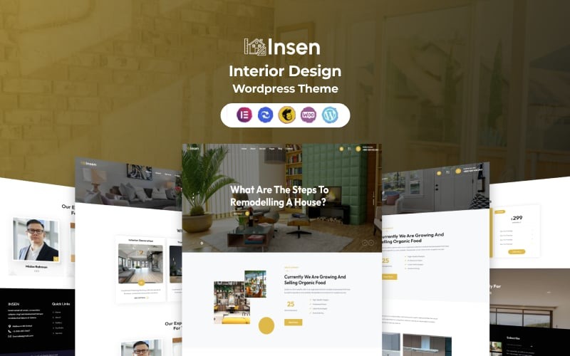 Insen - Tema WordPress de design de interiores