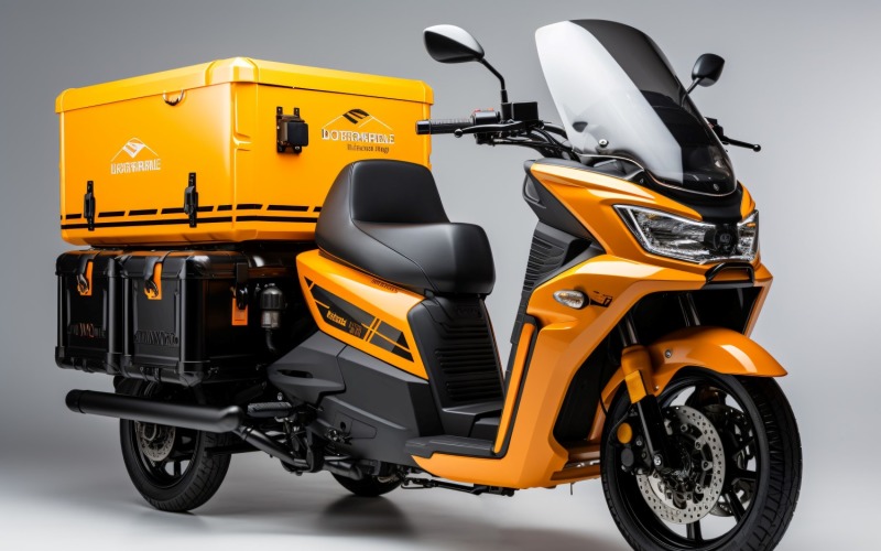 Sarı Ryker 3 tekerlekli Teslimat bisikleti Scooter 52