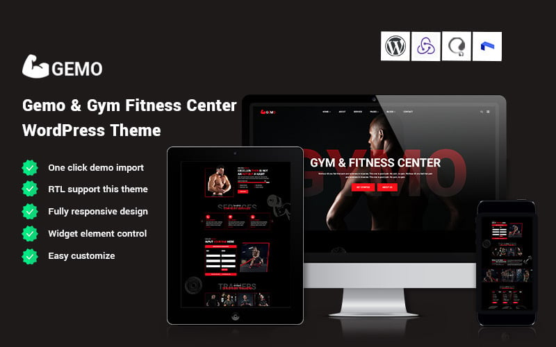 Gemo - Motyw WordPress dla siłowni i centrum fitness