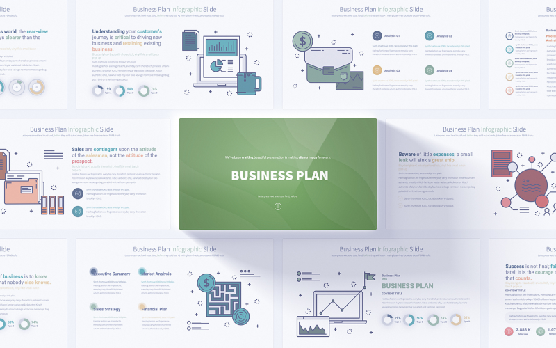 Comprehensive Business Plan PowerPoint Infographic Template