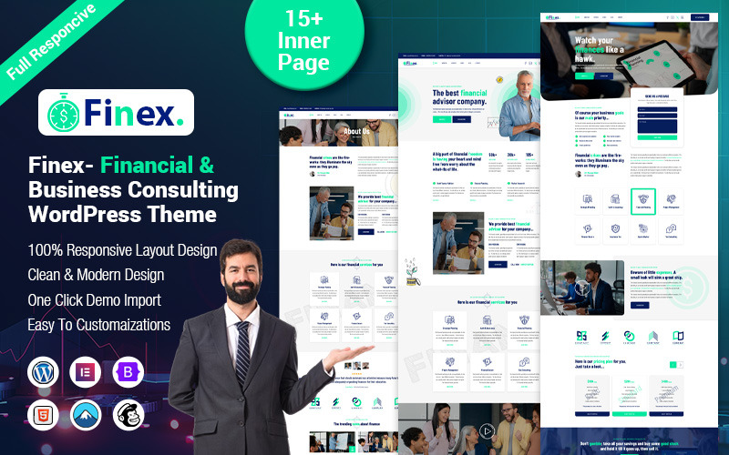 Finex – WordPress-Theme für Finanz- und Unternehmensberatung