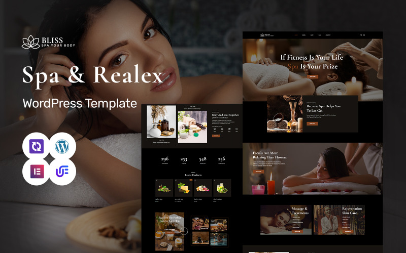 Bliss – gyógyfürdő, masszázs, szépség és wellness WordPress Elementor téma