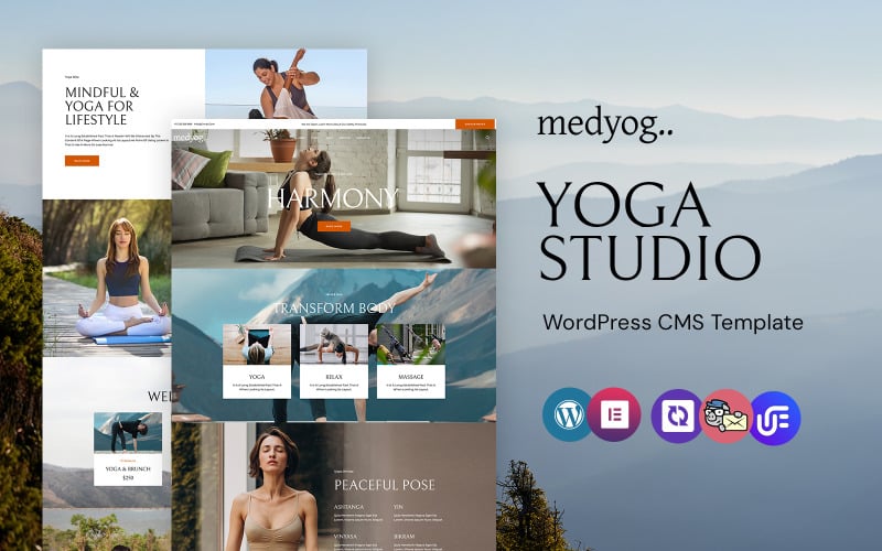 Medyog - Thème WordPress Elementor pour studio de yoga