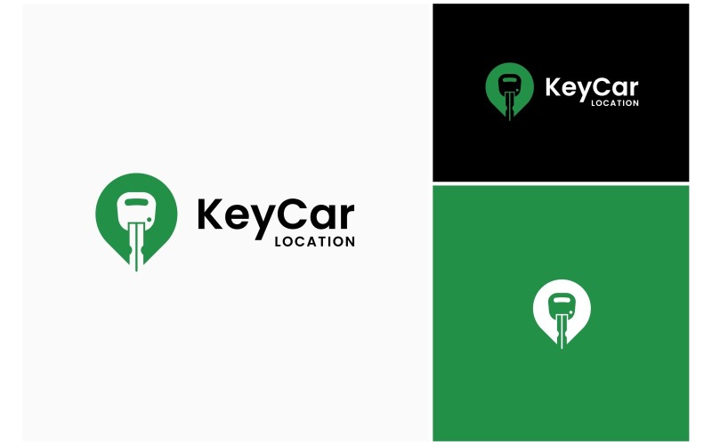 Car Key Dealer Point Location Logo