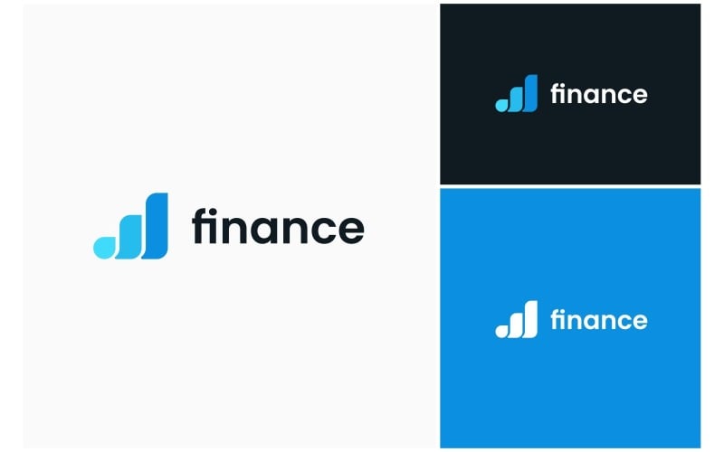 Logotipo de contabilidade empresarial financeira