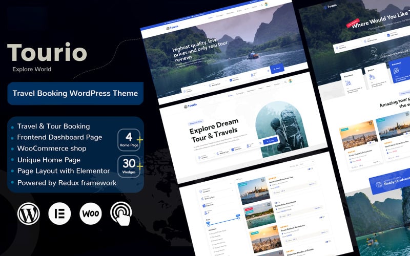 Téma WordPress Tourio - Travel & Tour Booking