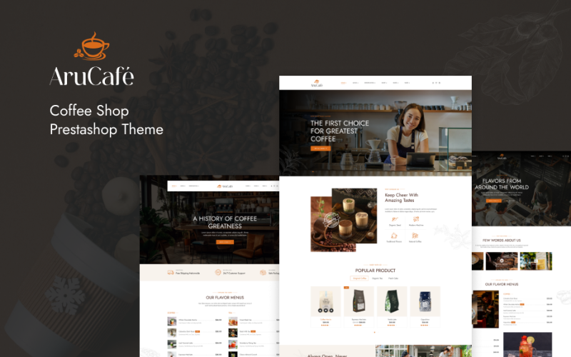 Leo Arucafe Elementor - Coffee Shop Prestashop Theme