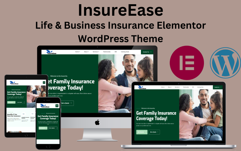 InsureEase - Life & Business Insurance Elementor téma WordPress