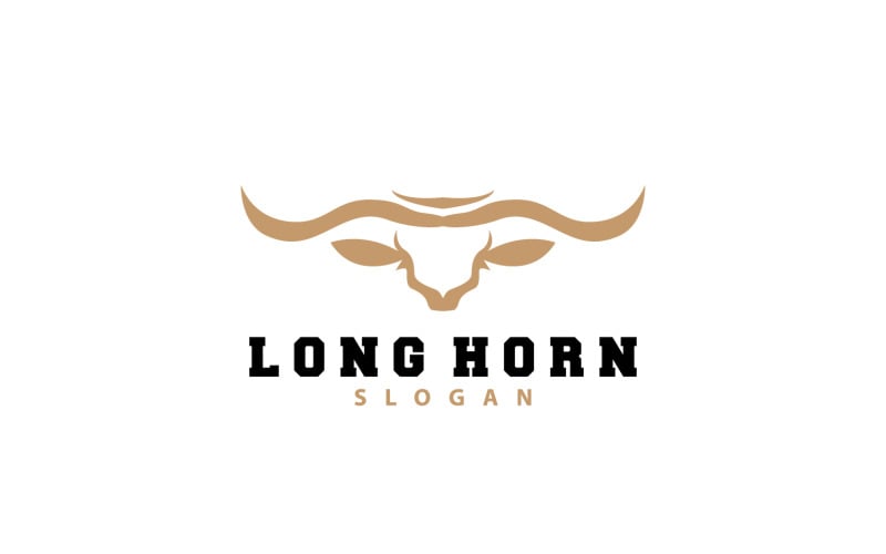 Long Horn Logo Livestock Texas Ranch V8