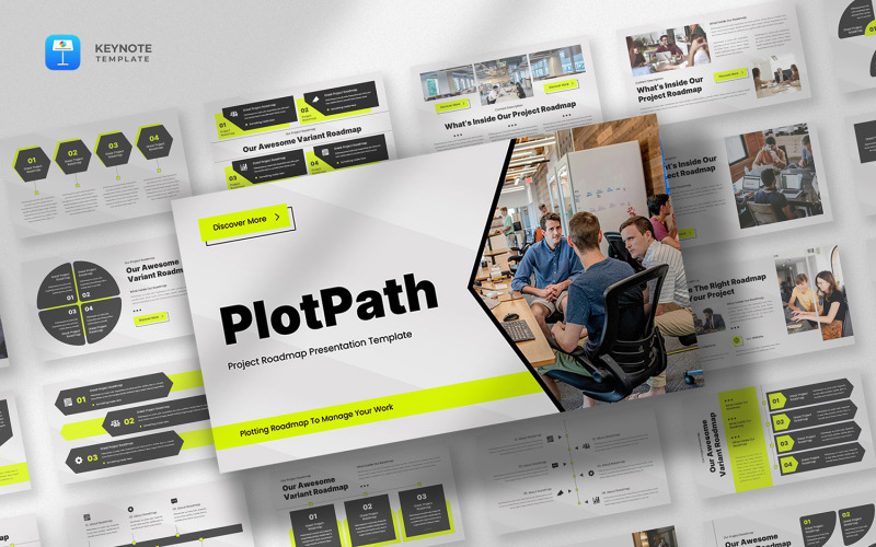 Plotpath – Projekt ütemterv Keynote sablon