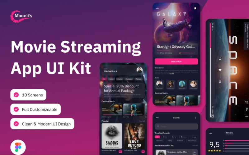 Moovivy - Movie Streaming Mobile App