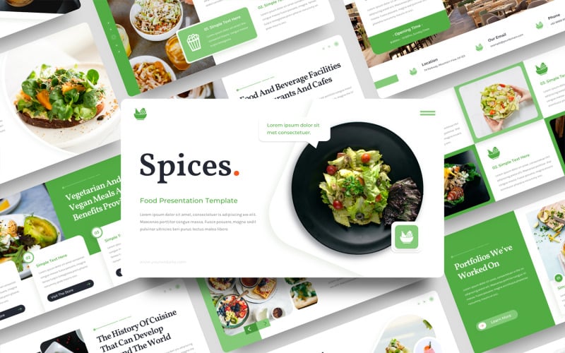 Spices - Food PowerPoint Template