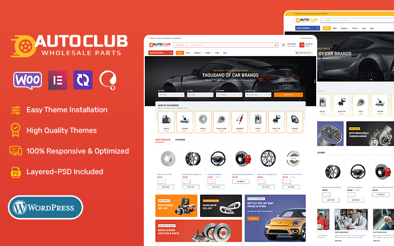 AutoClub – WooCommerce-Theme für Auto- und Werkstattläden