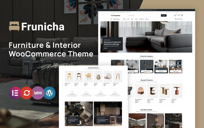 Frunicha - Tema WooCommerce de Móveis e Design de Interiores