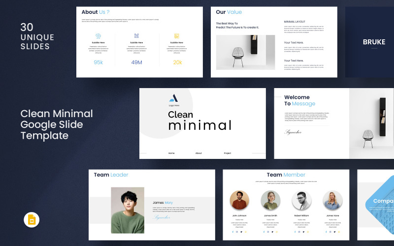 Minimal Google Slide-mall